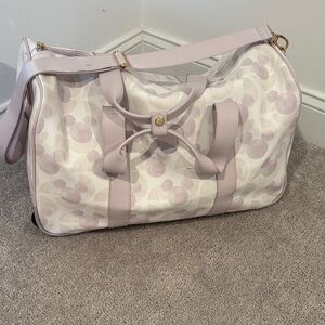 Mickey Mouse Chic White and Lavender Women's/Children’s Travel Bag